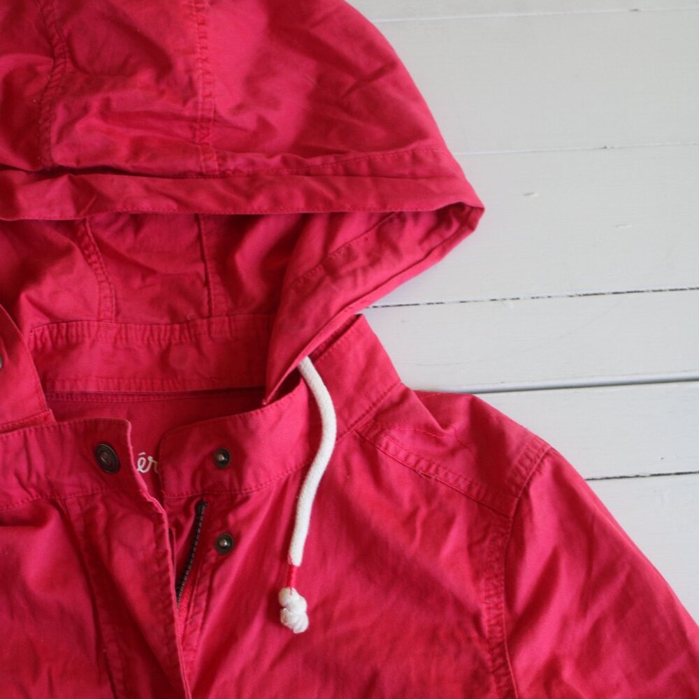 Aeropostale Red Lightweight Zip Up Jacket